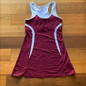 SSI Tennis Dress Maroon Burgundy